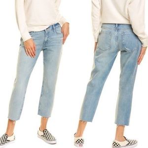 Frame Denim Le Garcon Crop Jeans in Clash NWT Midrise Boyfriend Light Wash | 28